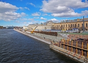 Traffic Junction at the Right-Bank Ramp of Liteiny Bridge across the Neva River under construction